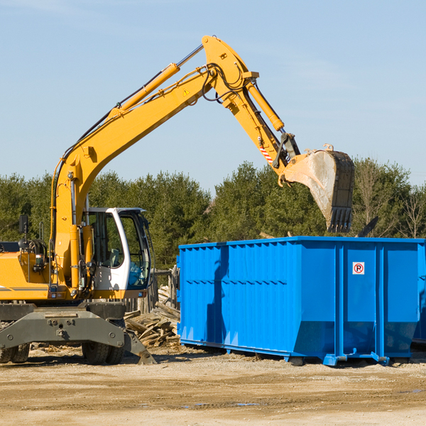 are there any restrictions on where a residential dumpster can be placed in Sorrel